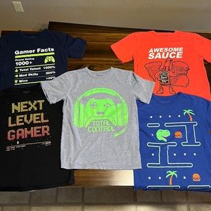Boys Video Gamer T-Shirt Lot Size 10/12 Children’s Place